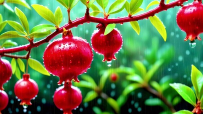 清新护眼新鲜石榴