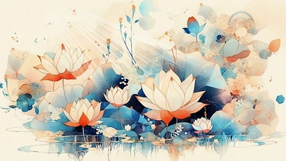 解压清新AI插画
