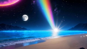 夜景星球海景双屏