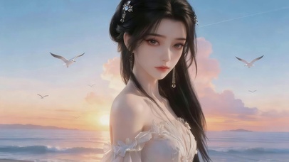 海边清纯女神