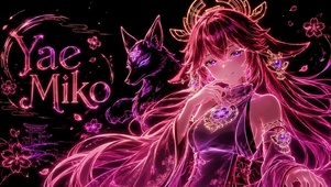 霓虹樱花八重神子