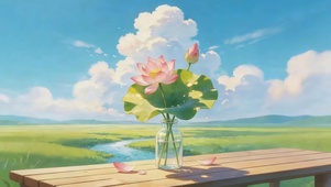 治愈小清新荷花