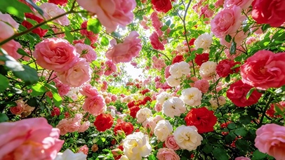 穿越玫瑰花海（运镜）