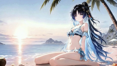 秧秧丨夏日沙滩丨