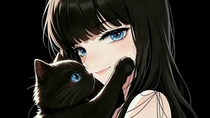 少女与她的猫