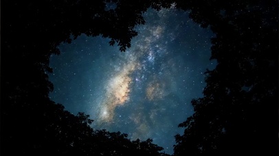 这片爱心星空许愿