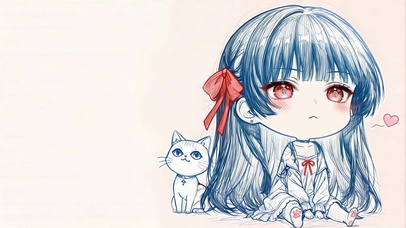 傲娇少女和她的小白猫-千咲