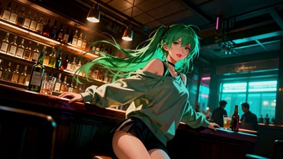 吧台倩影