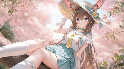 樱花树下的阿米娅