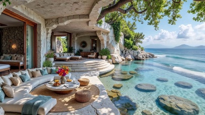 热带海景海滨度假屋