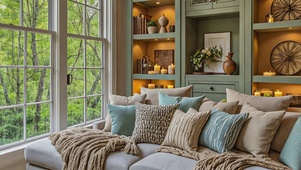 【雨景】窗外绿景