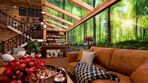 森林阳光小屋