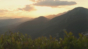 4K 高清 日落山景观