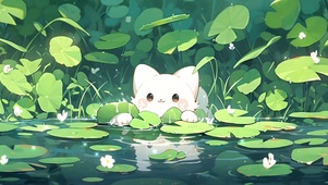 水中小猫