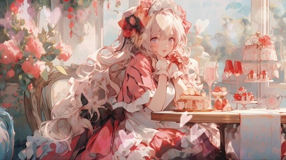 洛丽塔少女的下午茶时光