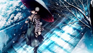 雪中少女