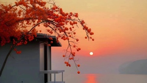 唯美简约 落日余晖