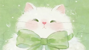 可爱蝴蝶结猫咪