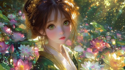 荷花仙子壁纸