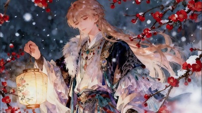 红梅雪夜少年