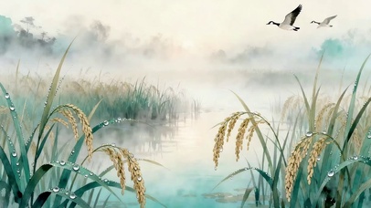墨画古风山水