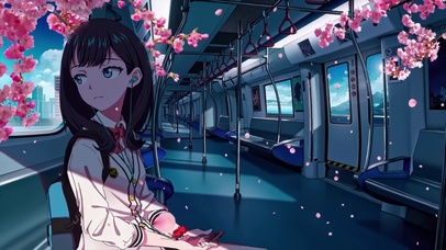 桜列車です