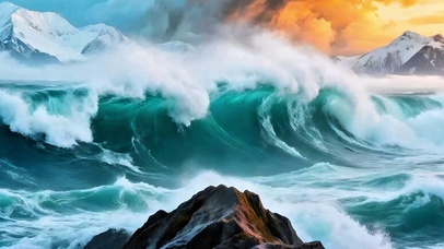 壮观海浪4K