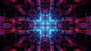 3D机能朋克机械隧道