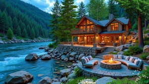 河流边小屋