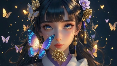 蝴蝶少女（4K动态静音）