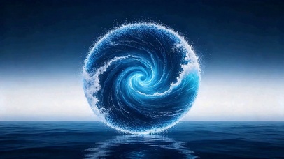 水浪旋涡