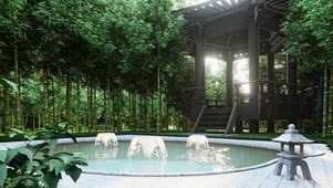 竹林庭院