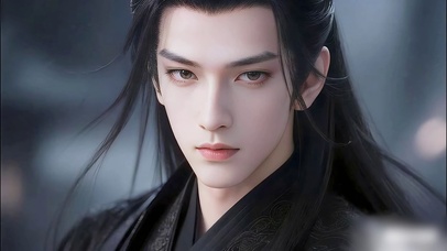 邪魅黑衣古风帅哥