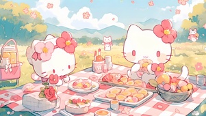 4K 猫猫野餐