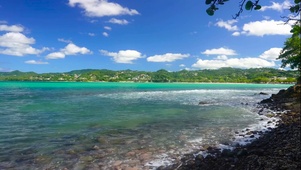 蓝天白云青山绿水湖