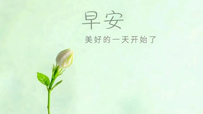 早安美好的一天开始了