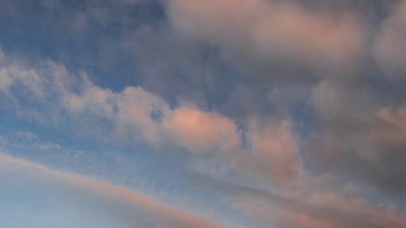 4K 高清 日落美丽的云彩