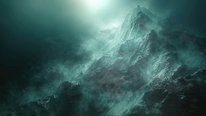 静谧迷雾山峰