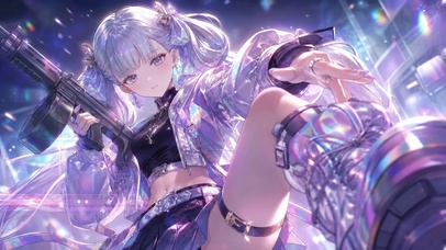 幻彩双马尾