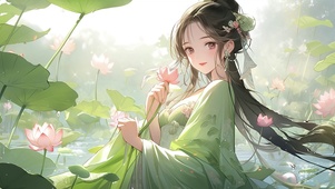 荷花少女