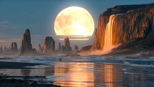 海浪瀑布星球