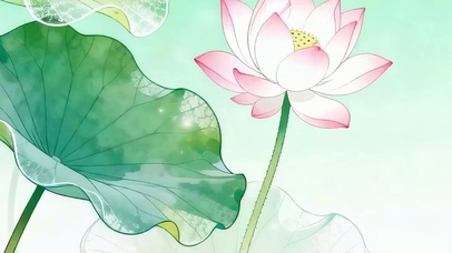 护眼荷叶带鱼屏