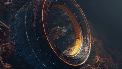 帅气的科技空间站