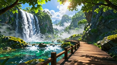 木径山瀑