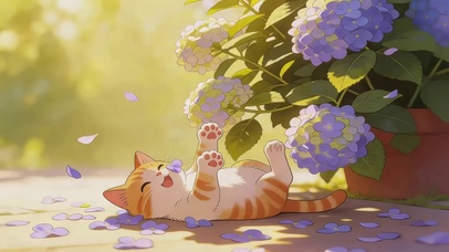 可爱玩耍的猫咪