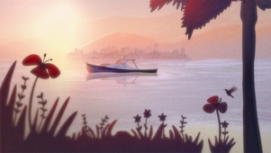 海岸小船
