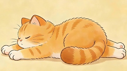 黏人的小猫咪带鱼屏