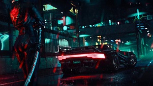 雨中