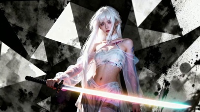 墨染穹顶・银刃剑姬的墨色光剑秀