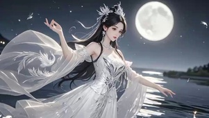 仙子捧月